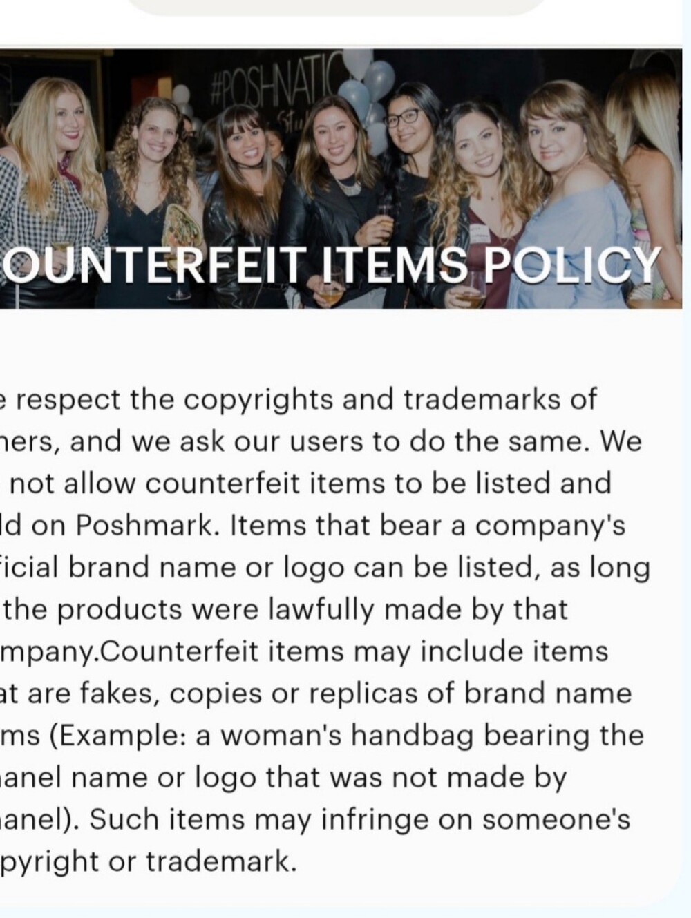 Poshmark Counterfeit Policy - Picture 2 of 4
